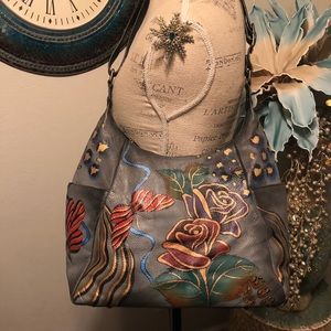 Anuschka hand painted shoulder bag